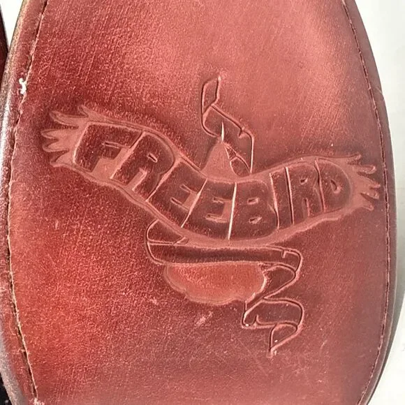 Freebird Felicity Strappy Studded Buckle Bootie Womens 8 Black Leather Red Sole - Picture 16 of 16